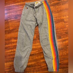 AVIATOR NATION- 5 stripe sweatpants SIZE S